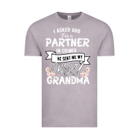 Vintage Zinc I Asked God For a Partner In Crime He Sent Me My Crazy Grandma Vintage Tee - Bettercallsaul