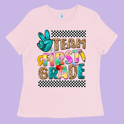 Team First Grade Ladies Tee Designed By Nancycooperartshop