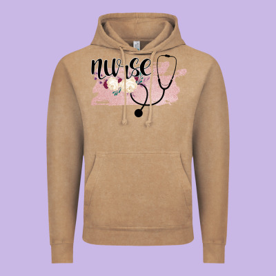 Nurse Floral Vintage Hoodie Designed By Bettercallsaul