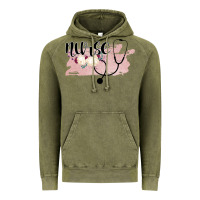 Vintage Olive Nurse Floral Vintage Hoodie - Bettercallsaul