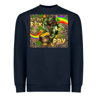 Navy St. Pat Rex Day Heavyweight Sweatshirt - CowGirlArtShop