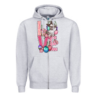 Heather Grey Love Easter Zipper Hoodie - BundleAndBundleShop