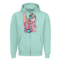 Seafoam Love Easter Zipper Hoodie - BundleAndBundleShop