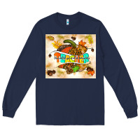Navy fall teacher pumpkin Long Sleeve Tee - TumblerDesignByShophia