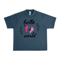 Midnight Navy Hello world Urban Heavy Tee - Bettercallsaul