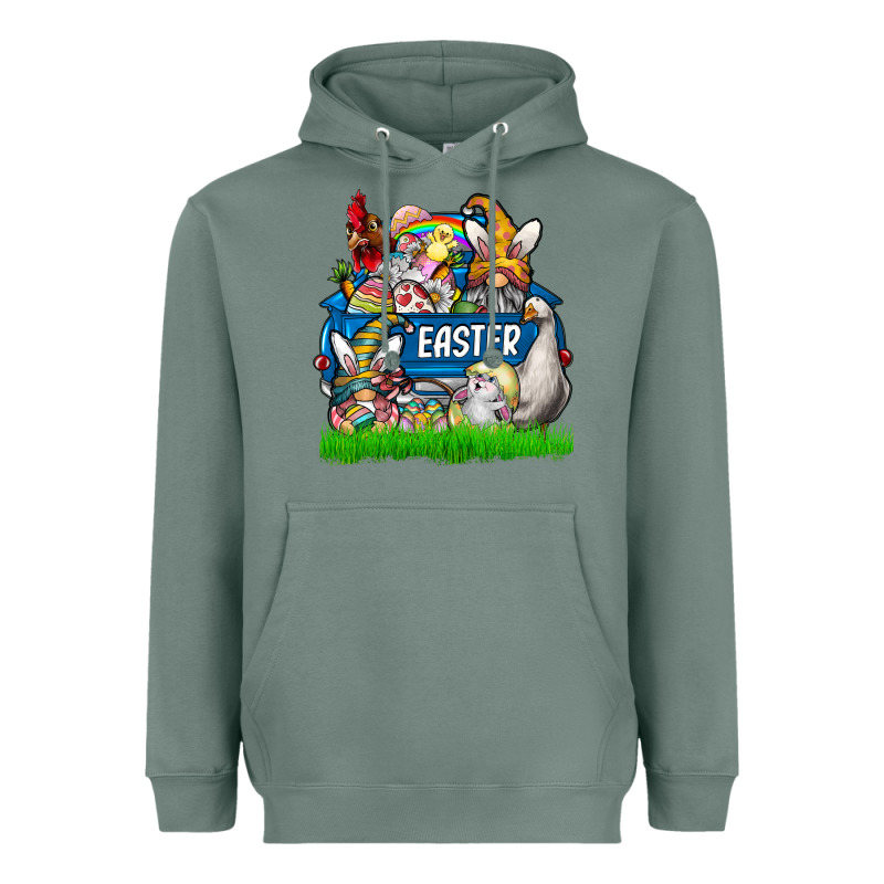 Easter Truck Heavyweight Hoodie by CowhideDigitalArt | Teevron