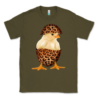 Army Green Chick with Leopard Eggshell Classic Tee - Bettercallsaul