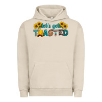 Pigment French Oak let's get toasted Urban Hoodie - Artiststas