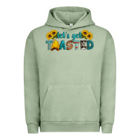 Pigment Oil Green let's get toasted Urban Hoodie - Artiststas