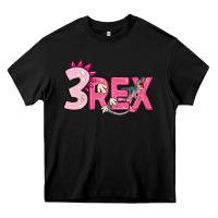 Black pink three rex Heavy Core Tee - MaliasSmallBusiness