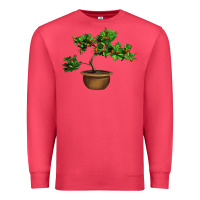 Cardinal Guava Tree Bonsai Illustrations Premium Sweatshirt - LillyAllenDesigns