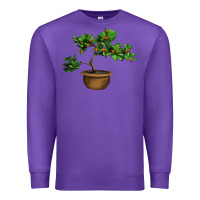 Purple Guava Tree Bonsai Illustrations Premium Sweatshirt - LillyAllenDesigns