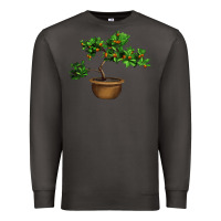 Smoke Guava Tree Bonsai Illustrations Premium Sweatshirt - LillyAllenDesigns