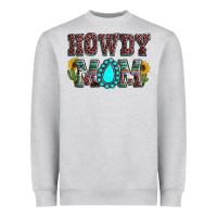 Heather Grey Howdy mom mother's day Heavyweight Sweatshirt - HowdyJamesFarm