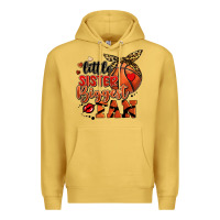 Antique Gold little sister biggest fan basketball Premium Hoodie - FaDigitalArtStudio