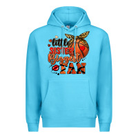 Ocean Blue little sister biggest fan basketball Premium Hoodie - FaDigitalArtStudio