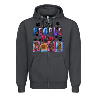 Smoke less people more dogs Zipper Hoodie - FaDigitalArtStudio