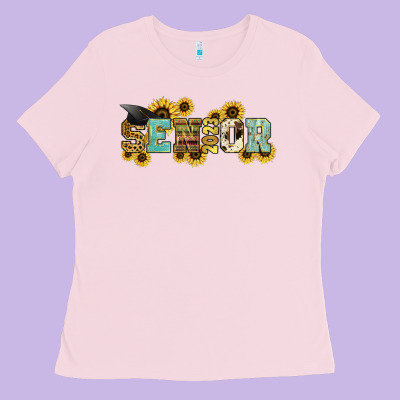 Senior 2023 Sunflower Ladies Tee Designed By Nancycooperartshop