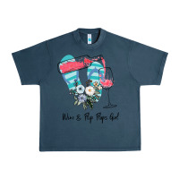 Midnight Navy Wine Flip Flops Girl Urban Heavy Tee - Bettercallsaul