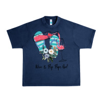 Navy Wine Flip Flops Girl Urban Heavy Tee - Bettercallsaul