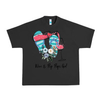 Wine Flip Flops Girl Urban Heavy Tee | Teevron