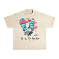 Sandshell Wine Flip Flops Girl Urban Heavy Tee - Bettercallsaul