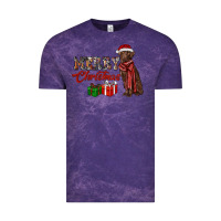 Cloud Purple merry christmas labrador retriever Vintage Tee - RanaPortraitStore