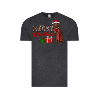 Vintage Black merry christmas labrador retriever Vintage Tee - RanaPortraitStore