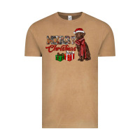 Vintage Camel merry christmas labrador retriever Vintage Tee - RanaPortraitStore