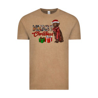 Vintage Coffee merry christmas labrador retriever Vintage Tee - RanaPortraitStore