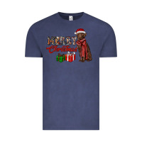 Vintage Denim merry christmas labrador retriever Vintage Tee - RanaPortraitStore