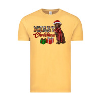 Merry Christmas Labrador Retriever Vintage Tee | Teevron