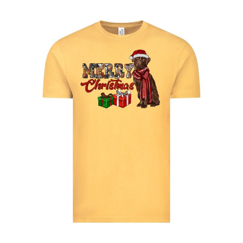 Merry Christmas Labrador Retriever Vintage Tee by RanaPortraitStore | Teevron