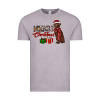 Vintage Zinc merry christmas labrador retriever Vintage Tee - RanaPortraitStore