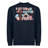 Navy Easter Day A lot can happen in 3 days Heavyweight Sweatshirt - CowGirlArtShop