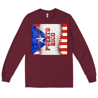 Burgundy baseball puerto rico tumbler tbs Long Sleeve Tee - TumblerDesignByShophia