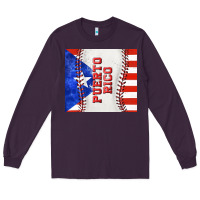 Plum baseball puerto rico tumbler tbs Long Sleeve Tee - TumblerDesignByShophia