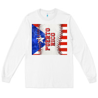 White baseball puerto rico tumbler tbs Long Sleeve Tee - TumblerDesignByShophia