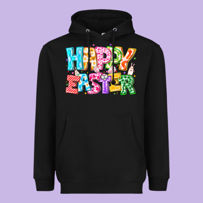 Happy Easter Heavyweight Hoodie Designed By Cowhidedigitalart