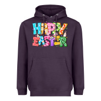 Plum Happy Easter Heavyweight Hoodie - CowhideDigitalArt