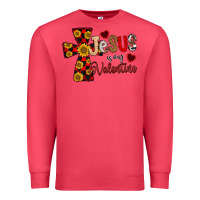 Cardinal Jesus is My Valentine Cross Premium Sweatshirt - CowhideDigitalArt