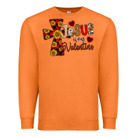 Carrot Jesus is My Valentine Cross Premium Sweatshirt - CowhideDigitalArt