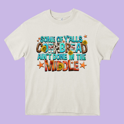 Some Of Yalls Cornbread Aint Done In The Middle Heavy Core Tee Designed By Nancycooperartshop