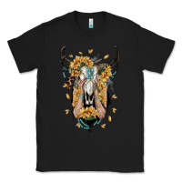 Black sunflower boho bull skull with hands Classic Tee - RanaPortraitStore