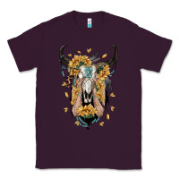 Plum sunflower boho bull skull with hands Classic Tee - RanaPortraitStore