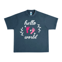 Midnight Navy Hello world Urban Heavy Tee - Bettercallsaul