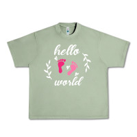 Oil Green Hello world Urban Heavy Tee - Bettercallsaul