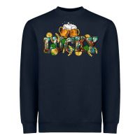 Navy Lucky beers St. Patrick's Day Heavyweight Sweatshirt - CowGirlArtShop