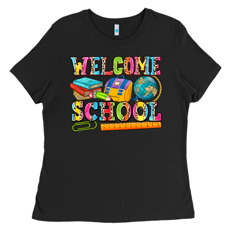 Welcome School Ladies Tee by NancyCooperArtShop | Teevron