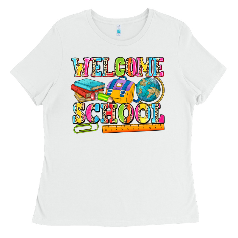 Welcome School Ladies Tee by NancyCooperArtShop | Teevron